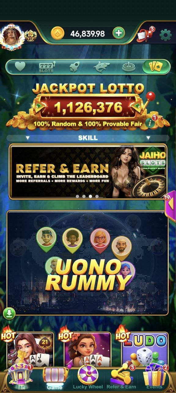 Card Games inside Jaiho Slots
